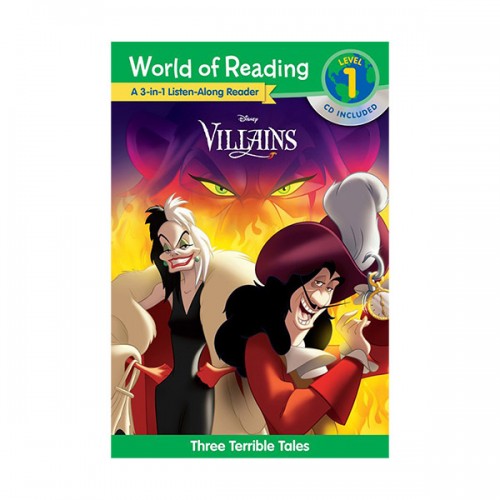 [ĺ:B] World of Reading Level 1 : 3-in-1 Listen-Along Reader : Villains (Book&CD)