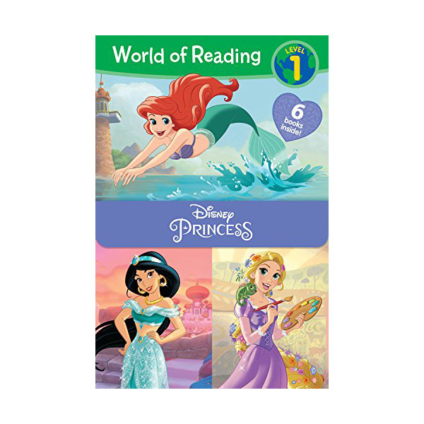 [�ĺ�:ƯA] World of Reading Level 1 : Disney Princess 6 Books Boxed Set 