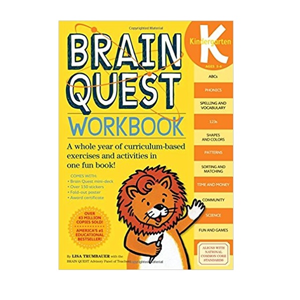 [파본:특A] Brain Quest Workbook : Kindergarten, Ages 5-6 (Paperback)