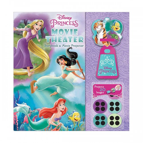 [ĺ:ƯA]Disney Princess Movie Theater Storybook & Movie Projector