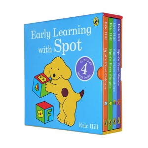 [특가세트] Early Learning with Spot : 보드북 4종 Box Set (영국판)(CD없음)