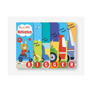 [특가] Big and Small - Vehicles (Board book, 영국판)