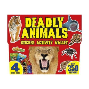 [특가]Deadly Animals Sticker Activity Wallet (Paperback, 영국판)