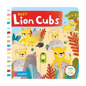 [특가] Campbell Busy Books : Busy Lion Cubs (Board book, 영국판)