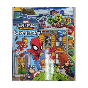 [Ư] Marvel Super Hero Adventures Save the Day! : A Lift-the-Flap Book (Board book, )