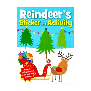 [특가] Reindeer's Christmas Sticker Activity (Paperback, 영국판)