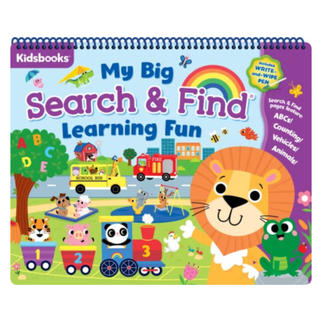My Big Search & Find Learning Fun Spiral Pad - Floor Pad
