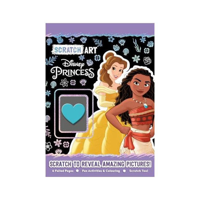 Disney Princess: Scratch Art - With Foiled Pages, Activities and Colouring!
