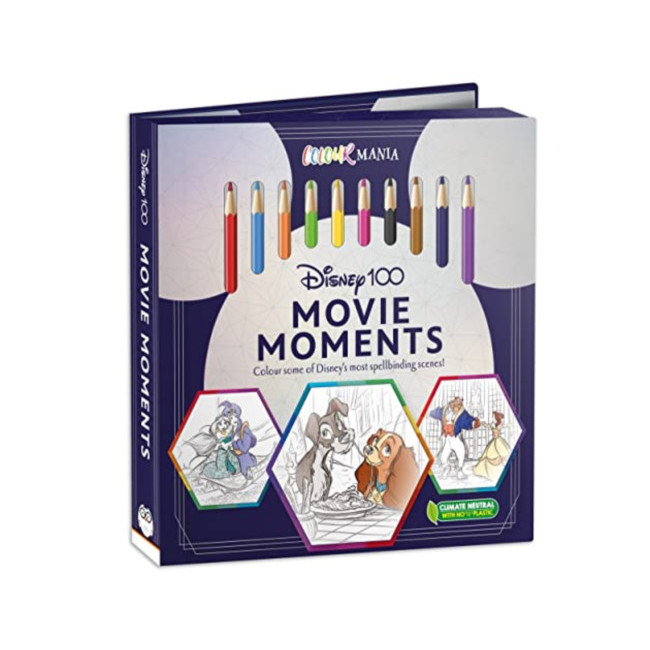 Disney 100: Movie Moments - Colouring Book and Pencil Set