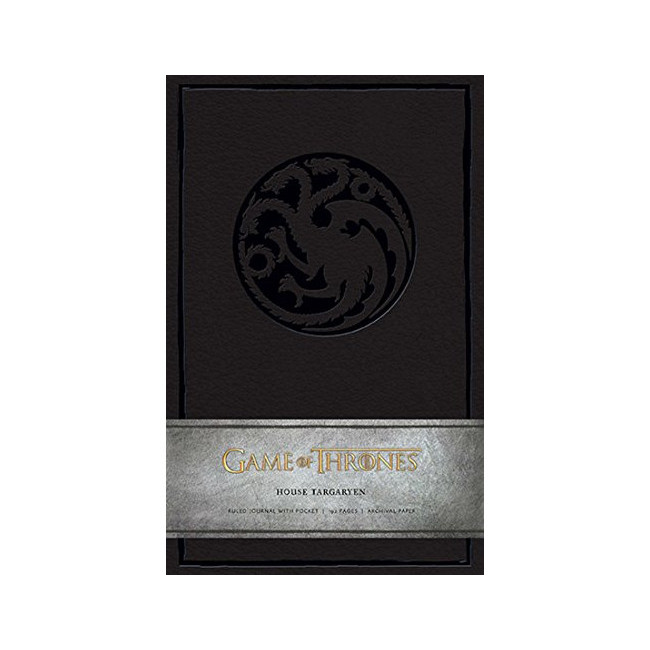 Game of Thrones: House Targaryen Hardcover Ruled Journal (Large)