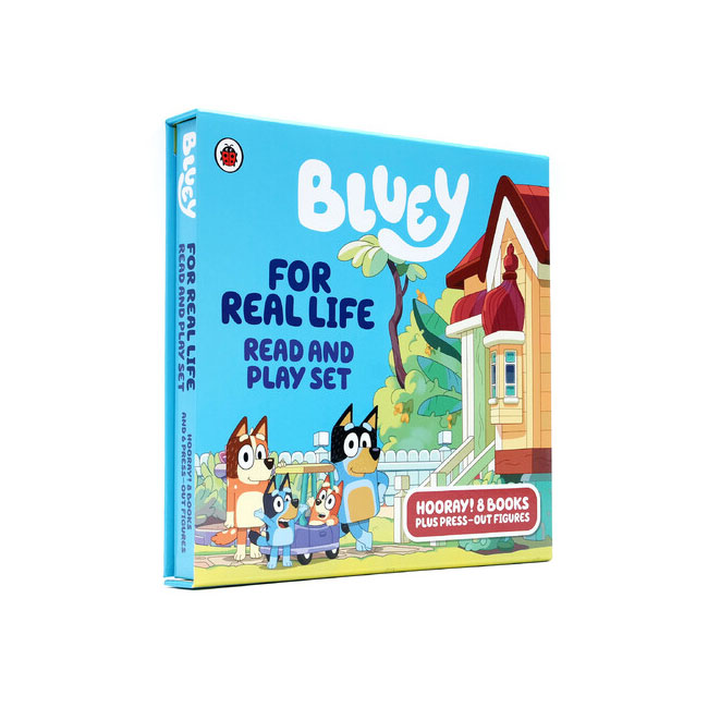 Bluey: For Real Life: Read and Play Set with 8 Books