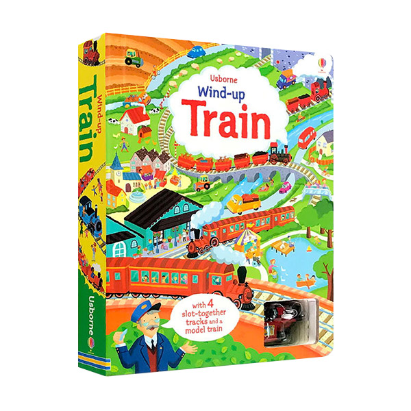 ★어스본★Wind-up Train : 4 Tracks (Board Book, UK)