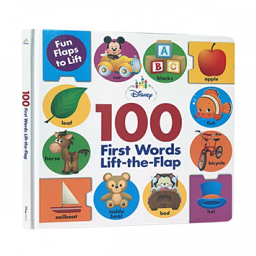 Disney Baby 100 First Words Lift-the-Flap (Board book)