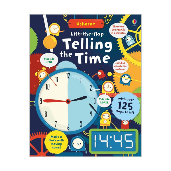 ★어스본★Usborne Lift the Flap : Telling the Time (Board book, 영국판)