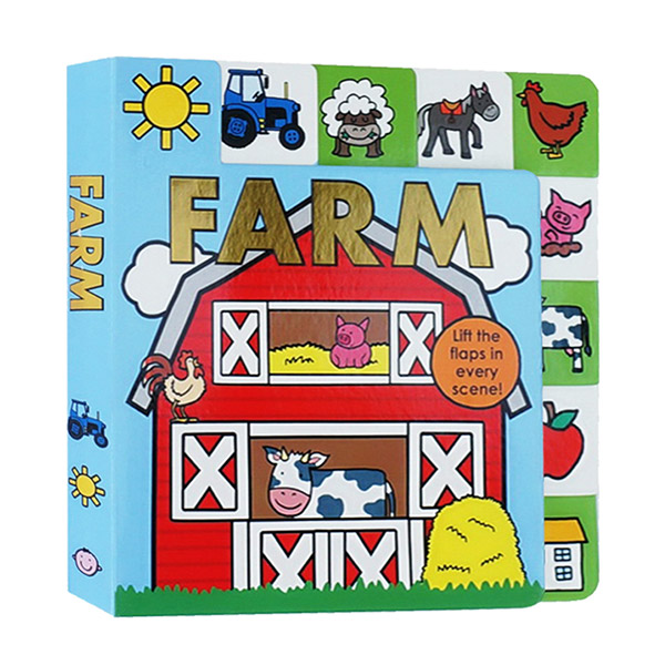 Lift-the-Flap Tab : Farm (Board book)