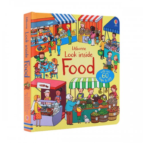 ★어스본★Look Inside : Food (Board book, 영국판)
