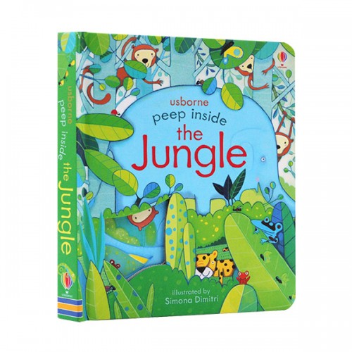 ★어스본★Usborne Peep Inside : the Jungle (Board book, UK)
