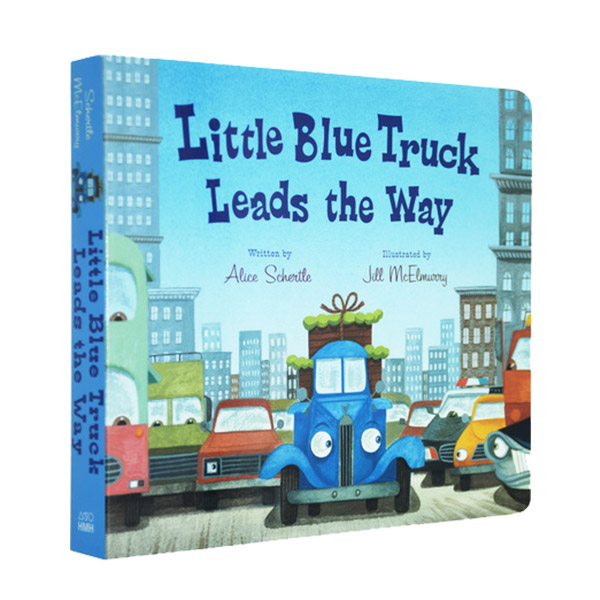  Little Blue Truck Leads the Way (Board book)