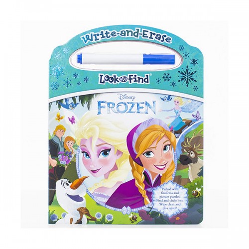 Disney Frozen : Write and Erase Look and Find  (Board book)