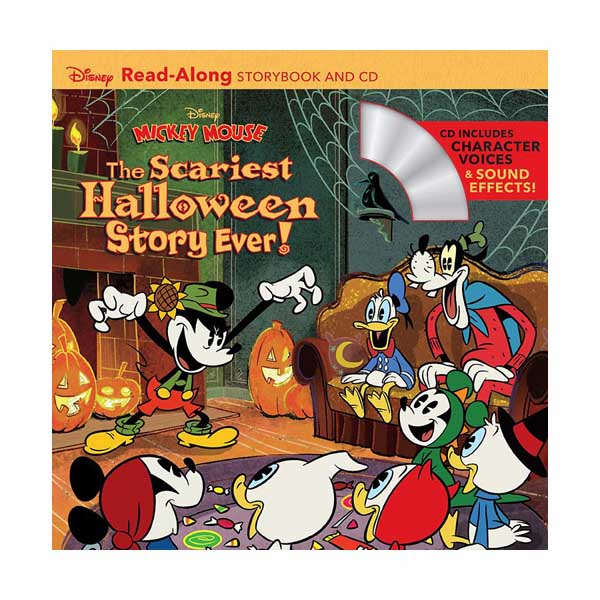 Disney Read-Along Storybook : Mickey Mouse : The Scariest Halloween Story Ever! (Paperback&CD)