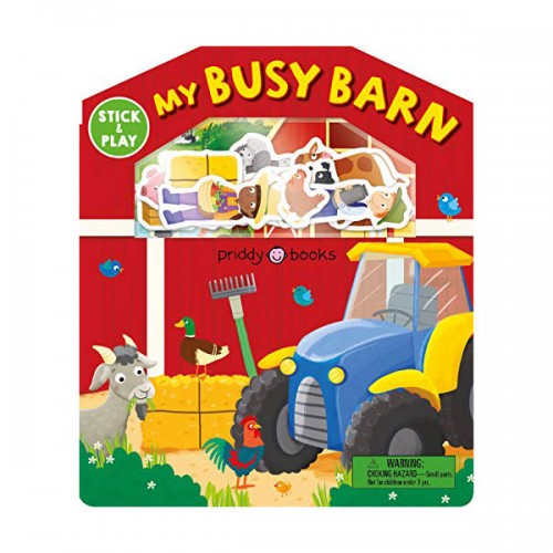 Stick and Play: My Busy Barn (Magic Sticker Play and Learn) (Board book)
