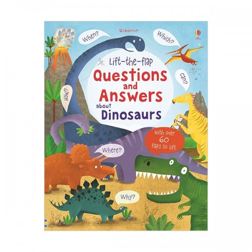 ★어스본★Lift-the-flap Questions and Answers about Dinosaurs (Hardcover, 영국판)
