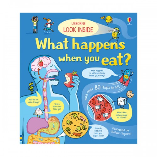 ★어스본★Look Inside What Happens When You Eat (Board book, 영국판)