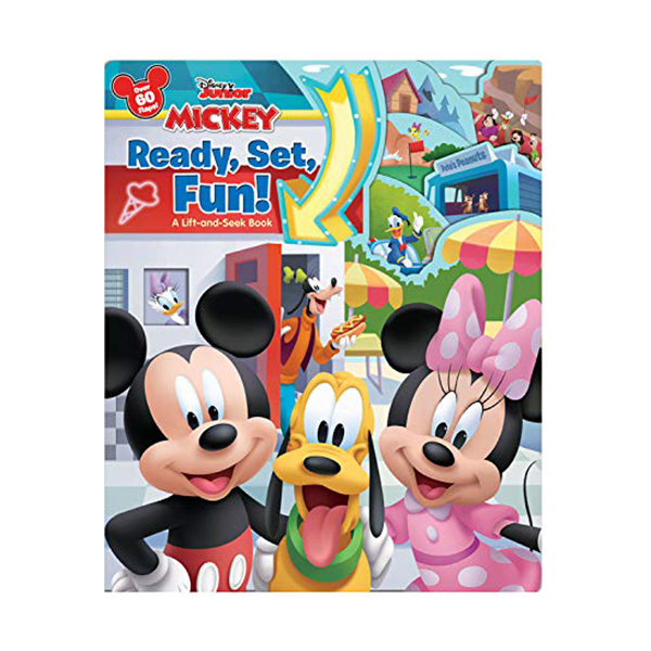 Mickey Ready, Set, Fun! : A Lift-and-Seek Book (Board book)
