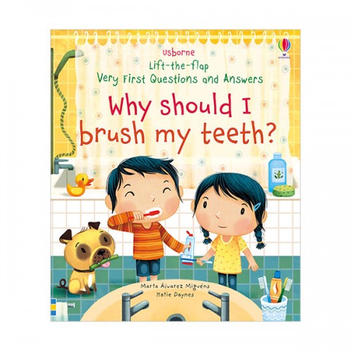 ★어스본★Very First Lift-the-Flap Questions & Answers : Why Should I Brush My Teeth? (Board book, 영국판)