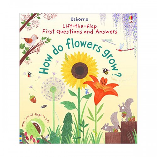 ★어스본★Lift-the-flap First Questions and Answers : How Do Flowers Grow? (Board book, 영국판)