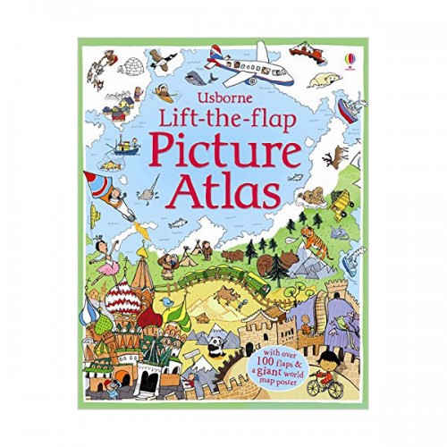 ★어스본★Usborne Lift the Flap : Atlas (Hardcover, 영국판)