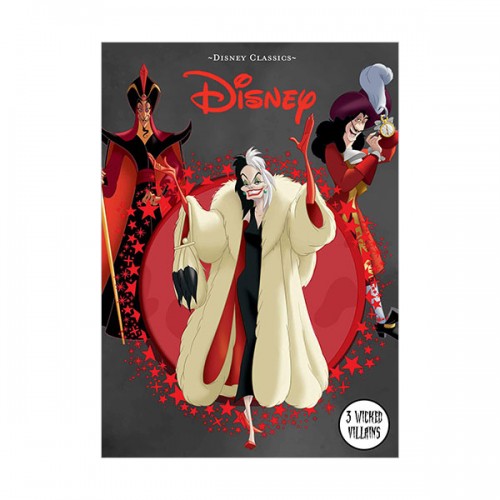 Disney Die Cut Classics : 3 Wicked Villains (Hardcover)