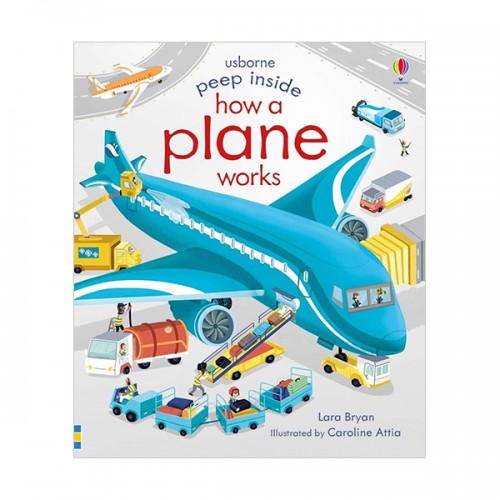 ★어스본★Usborne Peep Inside : How a Plane Works (Board book, 영국판)
