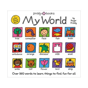 My World : A hand-drawn book with 350 words to learn, things to count, lots to find (Board book)