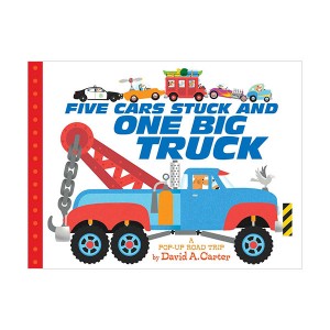 [★가을 여행] A Pop-Up Road Trip : Five Cars Stuck and One Big Truck (Board book)