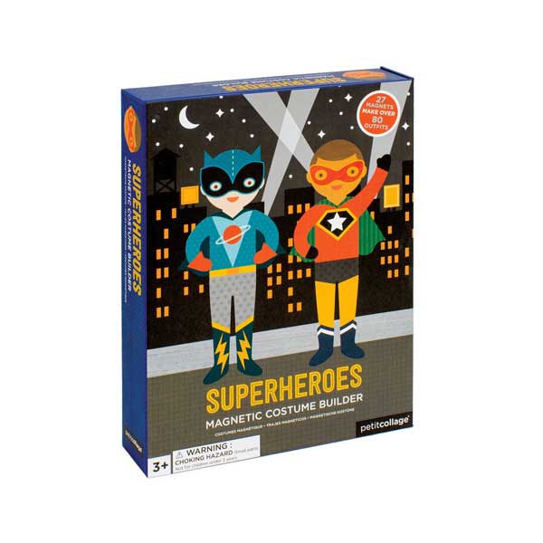 Petit Collage Magnetic Game : Dress-Up Figure Super Hero