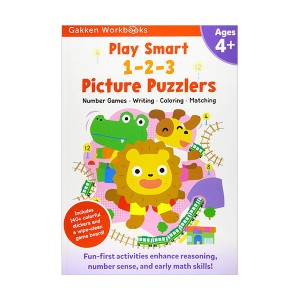 Play Smart 1-2-3 Picture Puzzlers Age 4+ with Stickers (Paperback)