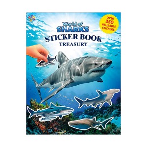 ▣언더더씨▣ Sticker Book Treasury : World of Sharks (Paperback)