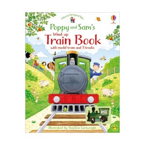 ★어스본★Poppy and Sam's Wind Up Train Book (Board Book, 영국판)