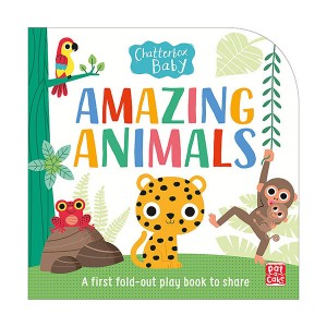 Amazing Animals : Fold-out tummy time book (Board book, 영국판)