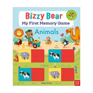 Bizzy Bear : My First Memory Game Book : Animals (Board book, UK)