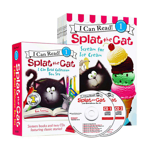 I Can Read 1 : Splat the Cat Collection 16종 리더스&CD Box Set (Paperback+CD)