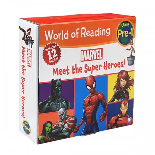 World of Reading Pre-Level 1 : Marvel : Meet the Super Heroes! 리더스 12종 Box Set (Paperback) (CD없음)