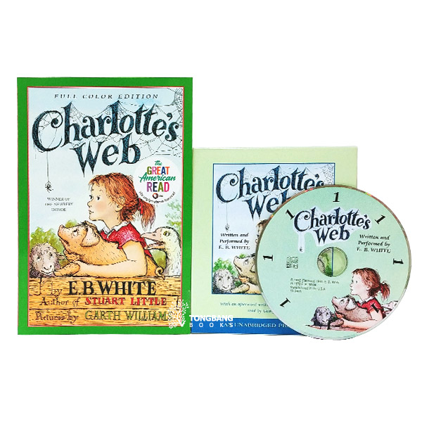 Charlotte's Web Book & CD 세트 (Paperback+CD, Full Color)