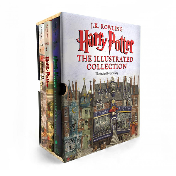 [일러스트판/미국판] Harry Potter #01-3 Books Boxed Set (Hardcover, 풀컬러)