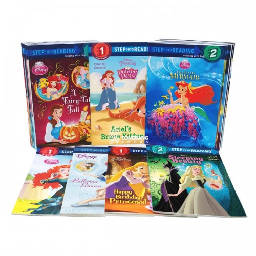 ▣언더더씨▣ Step into Reading 1, 2단계 Disney Princess 리더스북 20종 세트 (Paperback) (CD 미포함)