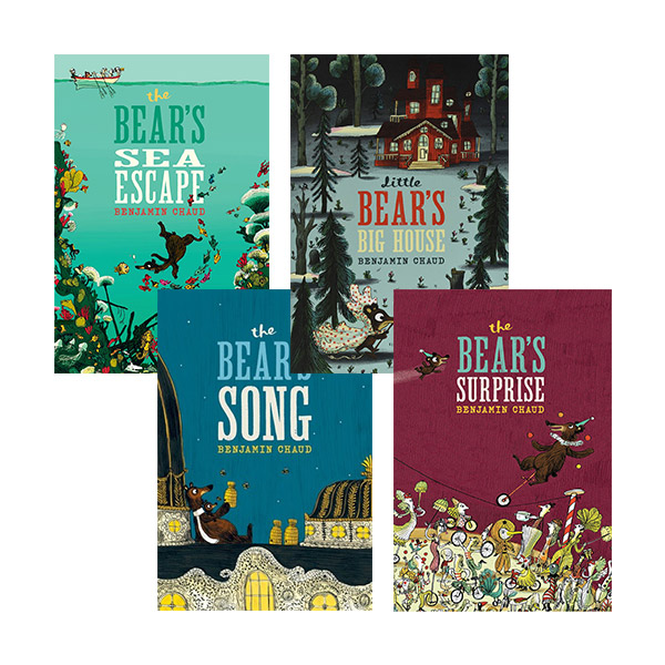 Benjamin Chaud 작가 Bear's 시리즈 하드커버 픽쳐북 4종 세트 (Hardcover)