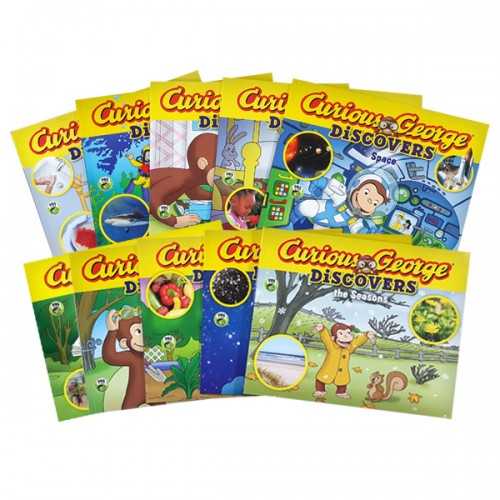 Curious George Discovers 픽쳐북 10종 세트 (Paperback) (CD 없음)