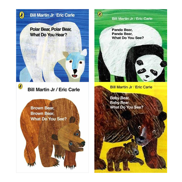 Eric Carle 작가 Bear 픽쳐북 시리즈 4종 세트 (Paperback)