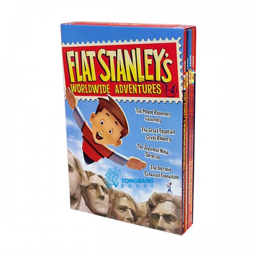 Flat Stanley's Worldwide Adventures #01-04 Books Boxed Set (Paperback, 4종) (CD미포함)